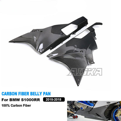 AISKA 100% 3K Full Carbon Fiber Twill Weave Glossy Motorcycle Lower Side Fairings for BMW S1000RR 2015-2018