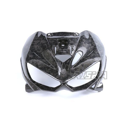 AISKA 3K Dry Carbon Fiber Motorcycle Accessories Front Headlight Air Intake Ram Cover Fairing for Kawasaki Z1000 2014+