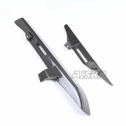 AISKA 100% 3K Dry Carbon Fiber Motorcycle Racing Rear Chain Guard Cover for Harley Davidson Sportster S 1250