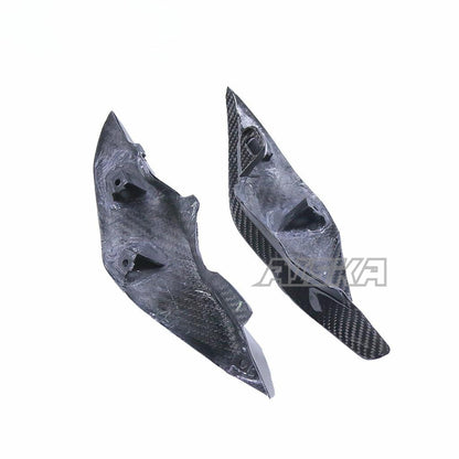 AISKA 3K Dry Carbon Fiber Accessories Motorcycle Rear Seat Side Panels Cover Fairing Parts Kits for Yamaha MT10 2022 2023 2024