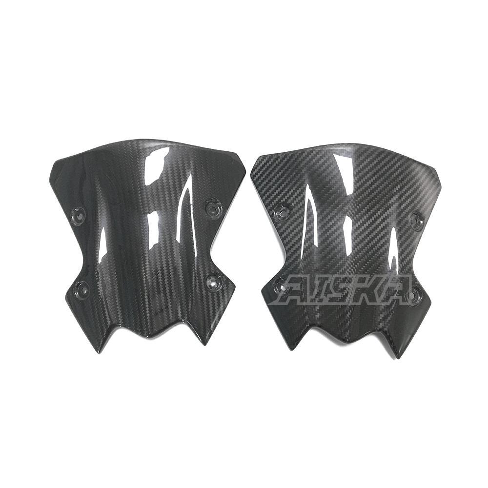 Motorcycle 3K Carbon Fiber Front Windshield Front Fairing Windshield Motorcycle Accessoris for Kawasaki Z900 2017-2019