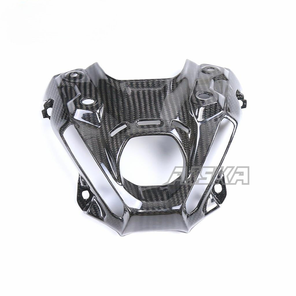 AISKA 100% 3K Motorcycle Carbon Fiber Front Nose Headlight Fairing for Yamaha MT09 FZ09 2021-2023