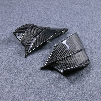 AISKA Motorcycle 3K Dry Carbon Fiber Front Wing Spoiler Cover Side Fixed Wing Fairing Winglet for Honda CBR650R 2019-2024 2023