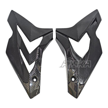 AISKA 100% 3K Twill Weave Carbon Fibre Motorcycle Side Panel Fairings for BMW S1000R 2014-2020