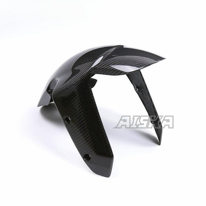 AISKA Wholesale 3K 3*3 Real Dry Carbon Fiber Motorcycle Mudguard Splash Fairing Guard Front Fender for BMW S1000XR 2020-2024