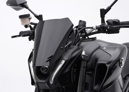 AISKA 100% 3K Carbon Fiber Motorcycle Front Air Deflectors Windshield Windscreen for Yamaha MT09 FZ09 2021-2023