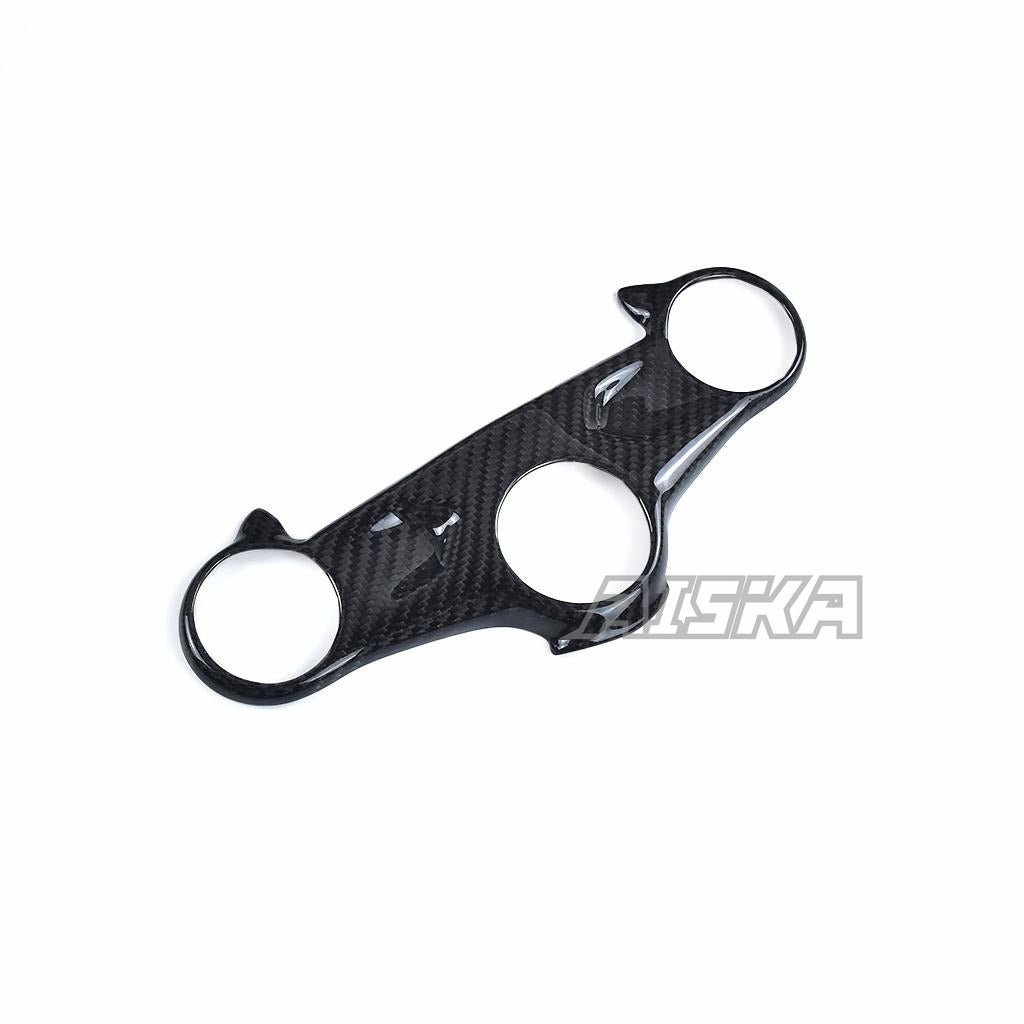 AISKA Motorcycle 3K Dry Carbon Fiber Front Fork Bridge Fairing Steering Head Cover Fairing Kits for Honda CB650R CBR650R 2019+