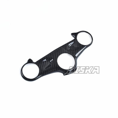 AISKA Motorcycle 3K Dry Carbon Fiber Front Fork Bridge Fairing Steering Head Cover Fairing Kits for Honda CB650R CBR650R 2019+