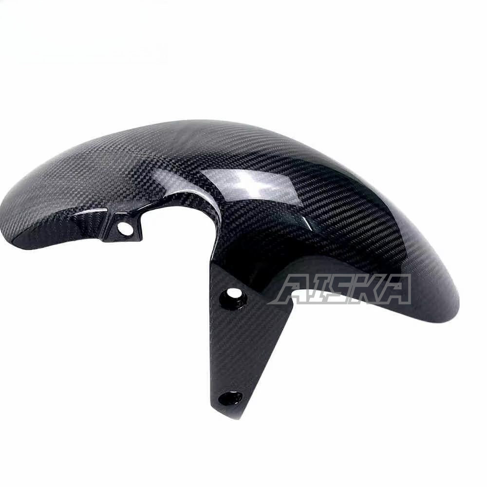 AISKA Motorcycle 3K Dry Carbon Fiber Front Fender Mud Guard Hugger for Honda CB650F CBR650F 2014 2015 2016 2017 2018