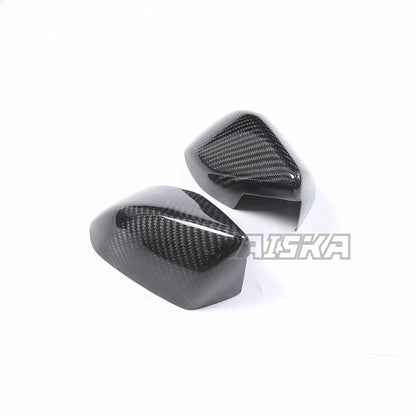 AISKA Twill Weave 3K 3*3 Carbon Fiber Motorcycle Accessories Rearview Mirror Cover for Aprilia RSV4  2021+