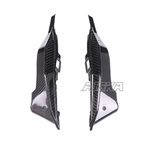 AISKA 3K Dry Carbon Fiber Motorcycle Rear Seat Side Panel Cover Fairing for Kawasaki Ninja ZX-4R ZX-4RR ZX25R 2020-2024
