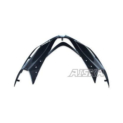 AISKA 3K Dry Carbon Fiber Motorcycle Front Headlight Nose Cover Fairing for Kawasaki Ninja ZX-6R 2013-2024
