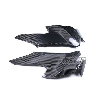 AISKA 3K Dry Carbon Fiber Motorcycle Front Upper Side Panels Fairing for Kawasaki Ninja ZX10R ZX-10R 2021 2022 2023 2024