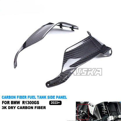 AISKA R1300GS Carbon Parts 100% Full Real Dry Carbon Fiber Motorcycle Fuel Tank Side Panel Fairing for BMW R1300GS 2023 2024