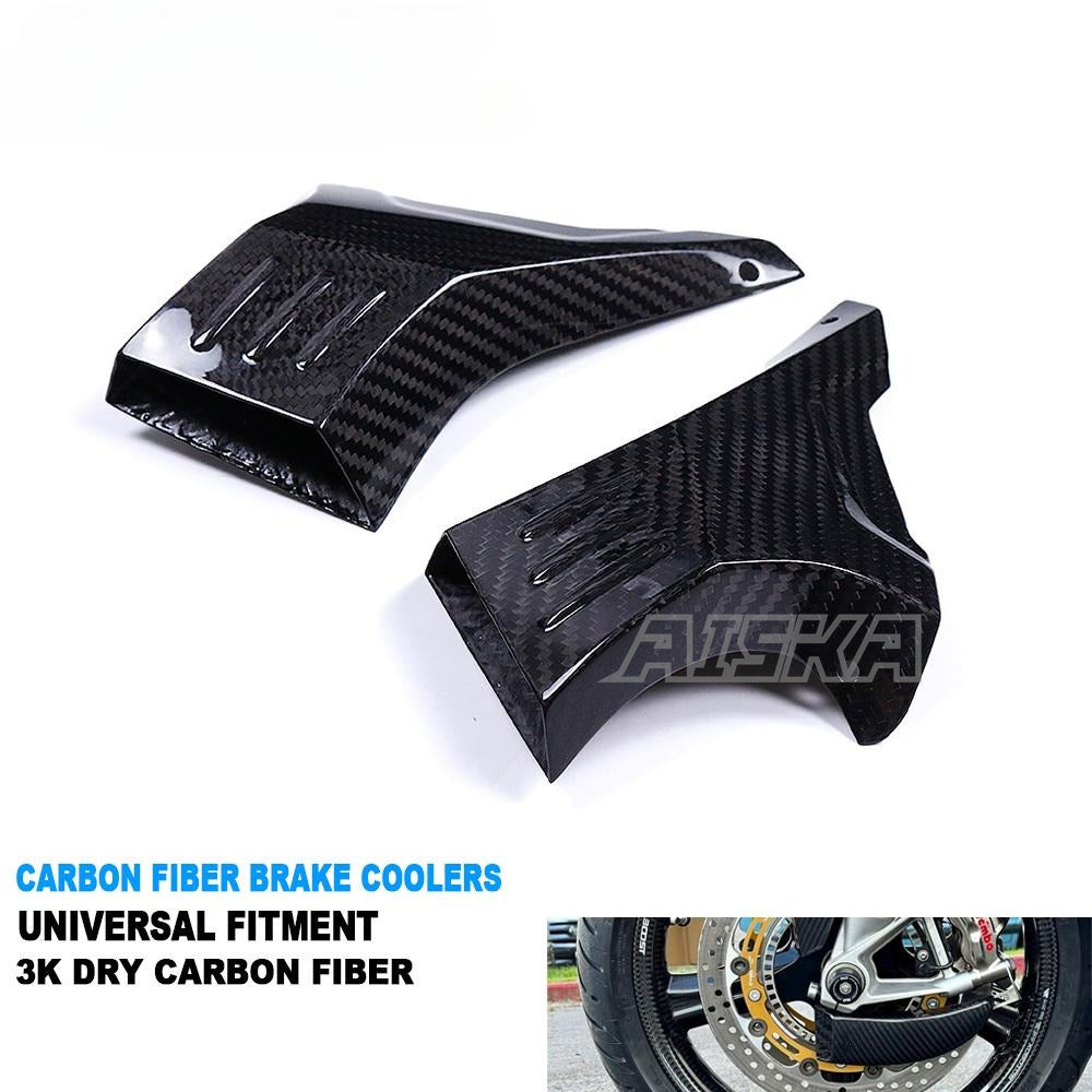 AISKA Universal Carbon Fiber Fairings Parts Motorcycle Brake Disk Cooler Air Duct for S1000RR Hayabusa Gen3 NInja H2 CBR650R