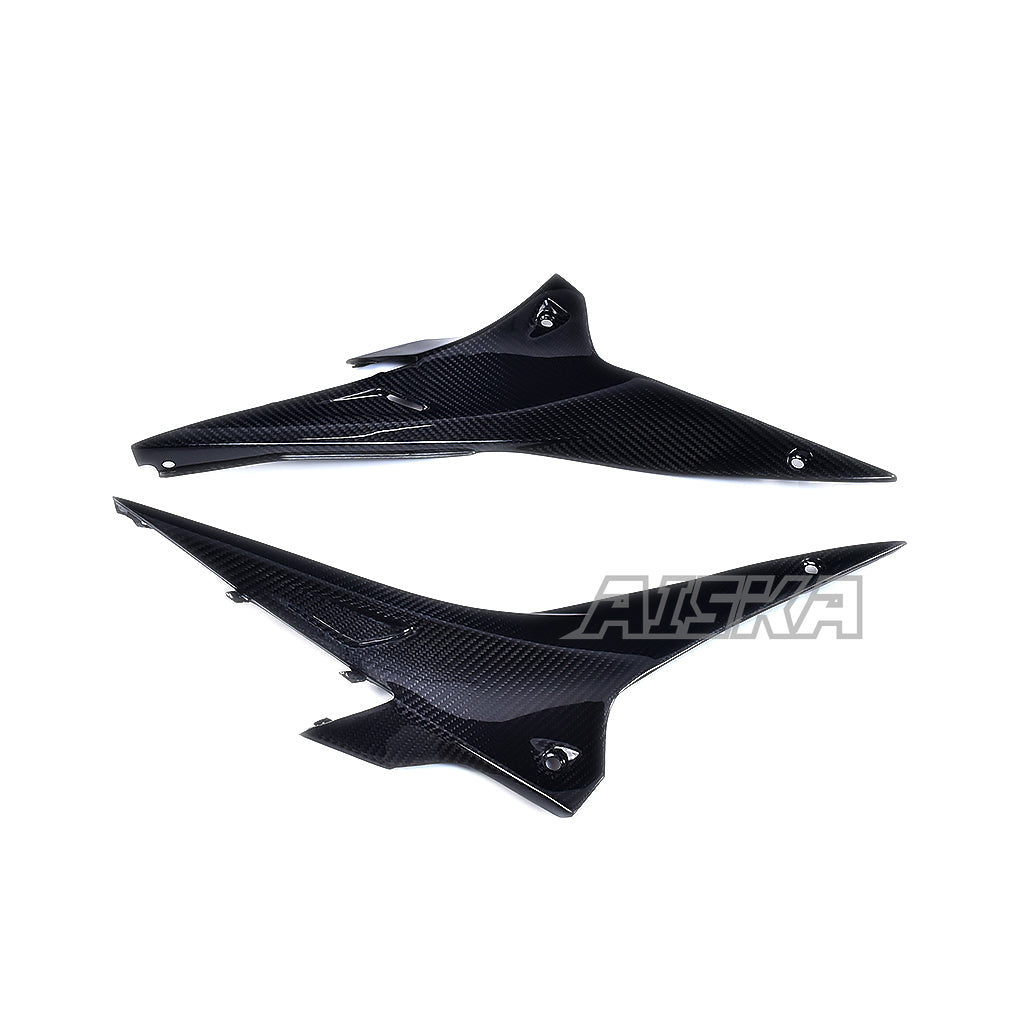 AISKA 100% 3K 3*3 Carbon Fiber Motorcycle Accessories Seat Side Panel for Aprilia RSV4 Tuono V4  2009- 2020