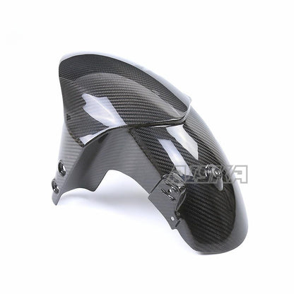 AISKA Motorcycle Carbon Fiber Front Hugger Fender Splash Mud Dust Guard Mudguard for Yamaha MT09 FZ09 2021-2023