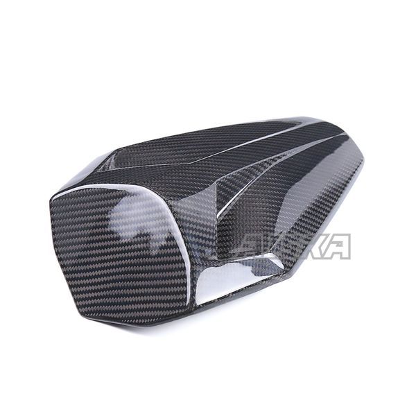 AISKA 3K Dry Carbon Fiber Motorcycle Passenger Rear Tail Seat Cowl Cover Fairing for Kawasaki Ninja ZX-4R ZX-4RR 2020+