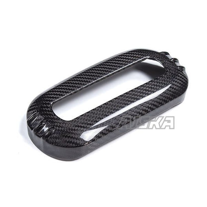 AISKA Dry Carbon Fiber Motorcycle Headlight Grill Fairing Guard Head Light Cover for Harley Davidson Sportster S 1250 2021-2024