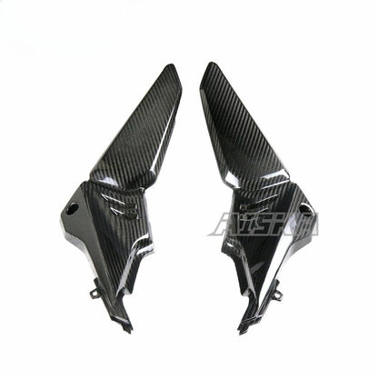AISKA Dry Carbon Fiber Motorcycle Fuel Tank Side Fairing Seat Side Panels for Honda CB650F CBR650F 2014 2015 2016 2017 2018