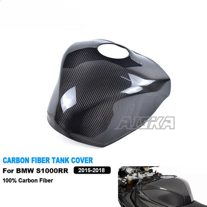 AISKA Twill Wave 3K Carbon Fiber Motorcycle Accessories Motorcycle Fuel Tank Cover for BMW S1000RR 2015-2018
