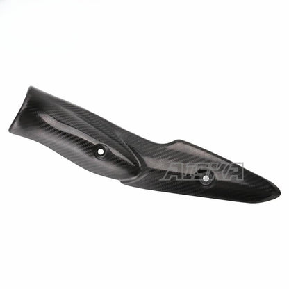 AISKA 3K Dry Carbon Fiber Motorcycle Accessories Exhaust Pipe System Heat Shield Cover for Kawasaki Z900 2017 2018 2019