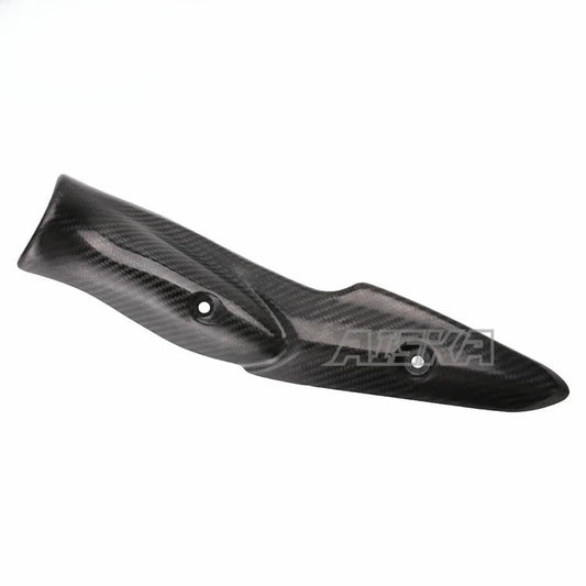 AISKA 3K Dry Carbon Fiber Motorcycle Accessories Exhaust Pipe System Heat Shield Cover for Kawasaki Z900 2017 2018 2019