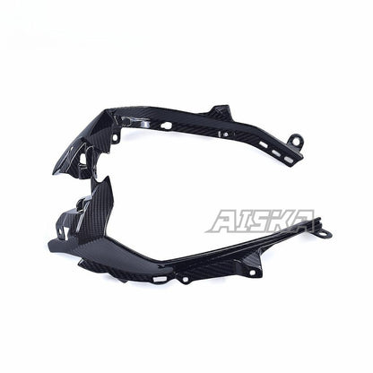 AISKA R6 Carbon Fiber Front Headlight Cockpit Side Plate Motorcycle Front Side Fairings Panels for Yamaha R6 2017-2024 2022 2023