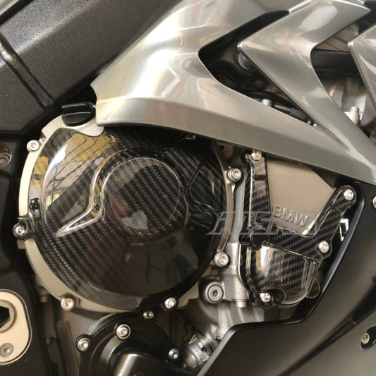 AISKA Twill Weave 100% 3K Full Carbon Fiber Motorcycle Engine Cover Alternator Cover Guard for BMW S1000RR 2015-2018