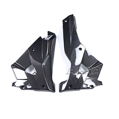 AISKA 100% 3K Twill Glossy Dry Carbon Fiber Lower Belly Pan for Aprilia RS457 2023 2024 2025