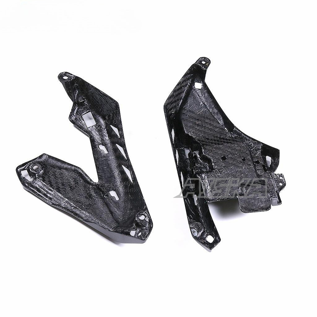 AISKA Dry Carbon Fiber Body Fairings Motorcycle Under Air Intake Fairing Side Panels for Yamaha MT10 FZ10 2022 2023 2024