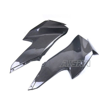 AISKA 3K Dry Carbon Fiber Motorcycle Front Upper Side Panels Fairing for Kawasaki Ninja ZX10R ZX-10R 2021 2022 2023 2024