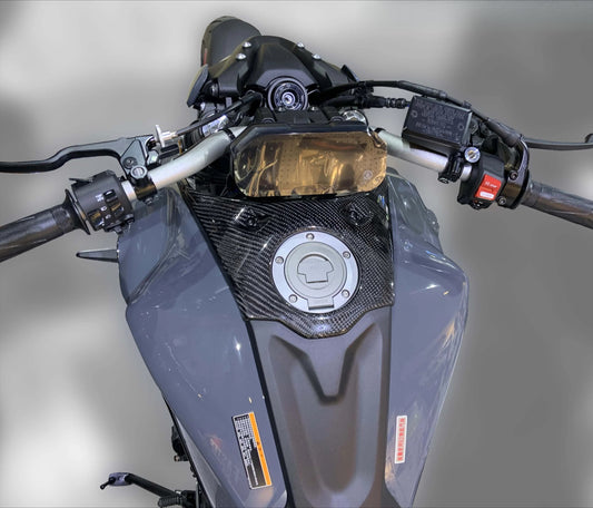AISKA 100% Dry Carbon Fiber Motorcycle Fairings Accessories Top Gas Fuel Tank Cover for Yamaha MT07 MT-07 2014-2017
