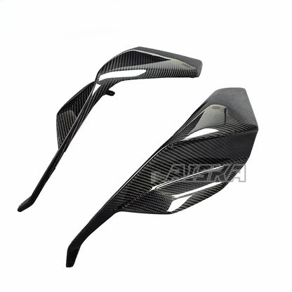 AISKA 3K 3*3 Carbon Fiber Motorcycle Accessories Front Headlight Fairing Lower Cover for Aprilia RSV4  2021+