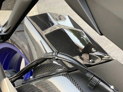 AISKA R6 Rear Fender Mudguard Carbon Fiber Motorcycle Rear Fender Hugger for Yamaha R6 2017 2018 2019 2020 2021 2022 2023 2024