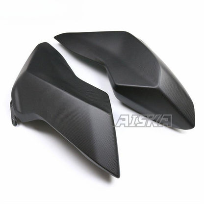AISKA 100% Carbon Fiber  Motorcycle Accessories Front Fuel tank Side Panel for Ducati Hypermotard 950 2019+