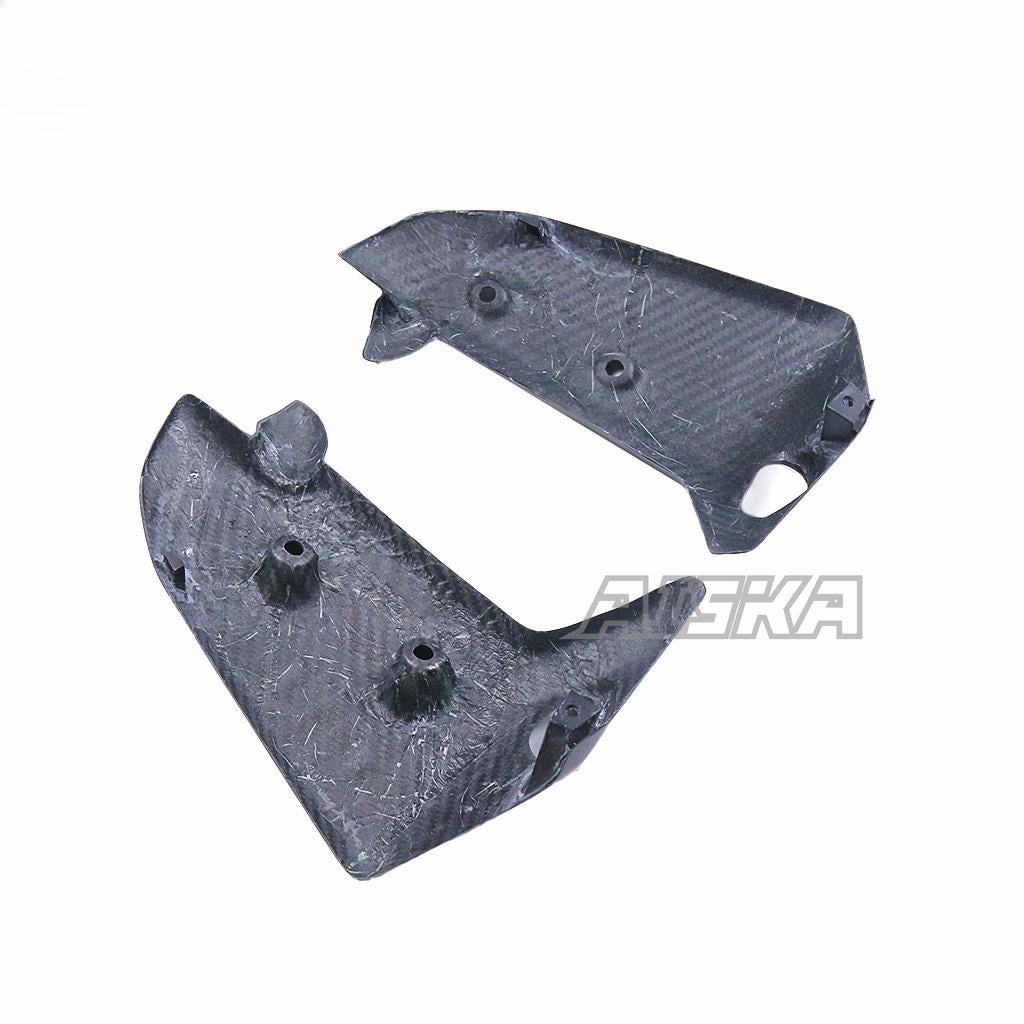 AISKA 3K Dry Carbon Fiber Motorcycle Water Tank Guard Radiator Side Guards Cover Fairing Kits for Yamaha MT10 2022 2023 2024