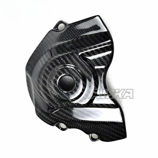 AISKA 3K Dry Carbon Fiber Motorcycle Accessories Front Sprocket Cover Guard for Kawasaki Ninja ZX10R ZX-10R 2016-2020