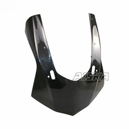 AISKA 100% Full 3K Dry Carbon Fiber Motorcycle Front Headlight Nose Cowl Fairing for Yamaha YZF R1 R1M 2015-2019