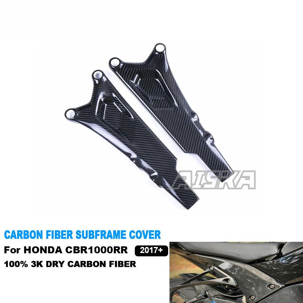 AISKA 3K Full Dry Carbon Fiber Motorcycle Subframe Cover Under Seat Side Panels Covers for Honda CBR1000RR 2017-2024