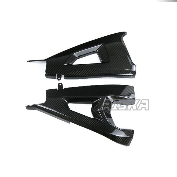 AISKA 3K Dry Carbon Fiber Motorcycle Accessories Rear Swing Arm Fairing Swingarm Cover for Kawasaki ZX10R ZX-10R 2016-2020