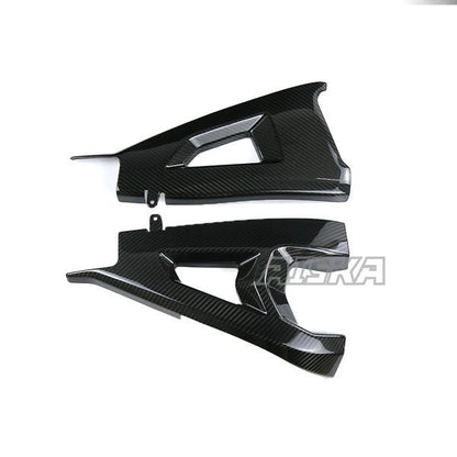 AISKA 3K Dry Carbon Fiber Motorcycle Accessories Rear Swing Arm Fairing Swingarm Cover for Kawasaki ZX10R ZX-10R 2016-2020