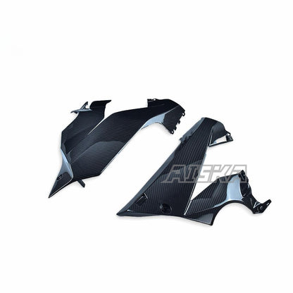 AISKA Motorcycle 3K Dry Carbon Fiber Engine Spoiler Lower Fairing Body Frame Panel Belly Pan for Honda CB650R CBR650R 2019+