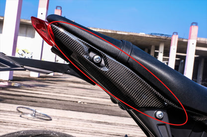 AISKA Real Carbon Fiber Motorcycle Rear Seat Cowl Guard Tail Seat Side Panels Fairing for Yamaha MT09 FZ09 2021-2023