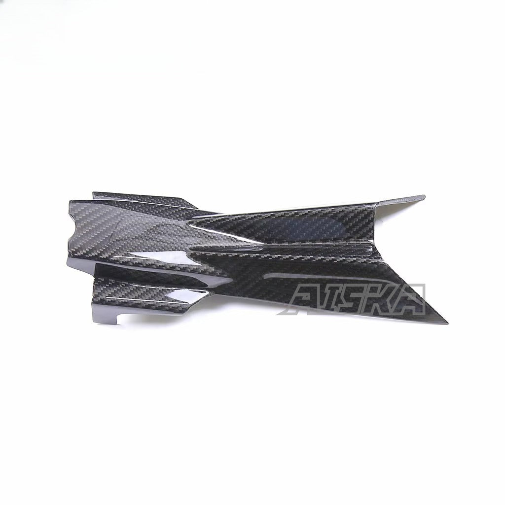 AISKA 100% 3K Pure All Dry Carbon Fiber Motorcycle Body Accessories Rear Seat Lower Cover Plate Fairing for Aprilia RSV4 Tuono V4 2021+