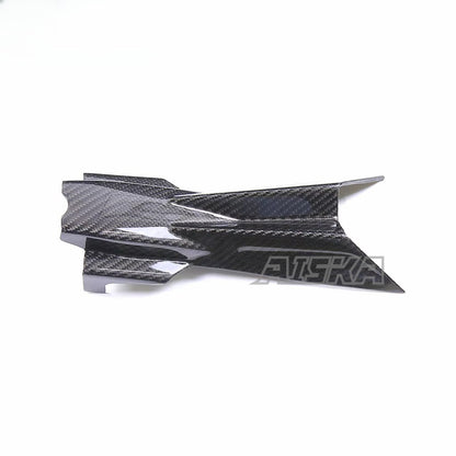 AISKA 100% 3K Pure All Dry Carbon Fiber Motorcycle Body Accessories Rear Seat Lower Cover Plate Fairing for Aprilia RSV4 Tuono V4 2021+