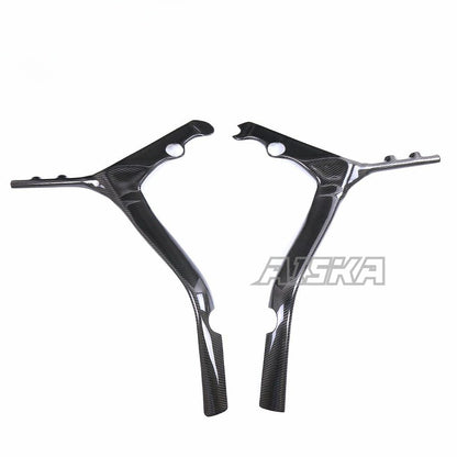 AISKA Motorcycle 3K Dry Carbon Fiber Side Plate Cover Panel Protector Guards Frame Covers for Honda CB650R CBR650R 2019+