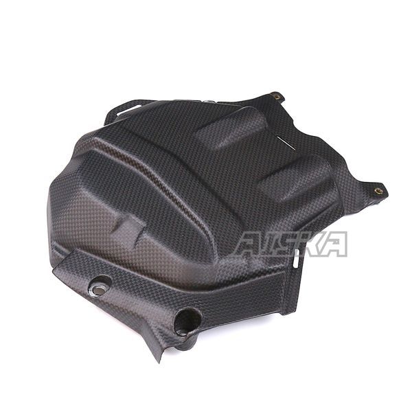 AISKA Motorcycle Accessories Carbon Fiber Left Engine Cover Guard Protector Fairings For DUCATI Multistrada V4 V4S 2021 2022 2023 2024