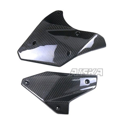 AISKA Full 3K Dry Carbon Fiber Motorcycle Engine Lower Cover Side Panel Protector for Kawasaki Ninja H2 H2R 2015-2024