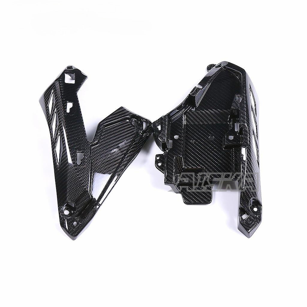 AISKA Dry Carbon Fiber Body Fairings Motorcycle Under Air Intake Fairing Side Panels for Yamaha MT10 FZ10 2022 2023 2024
